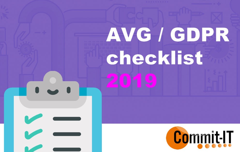 GDPR / AVG anno 2019 | Checklist & actieplan